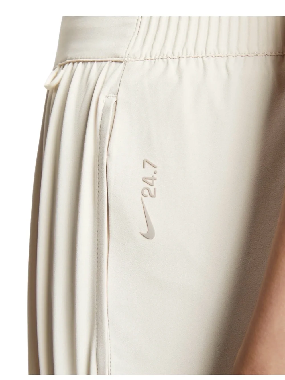 Nike Cream Wide-Leg High-Rise Pants